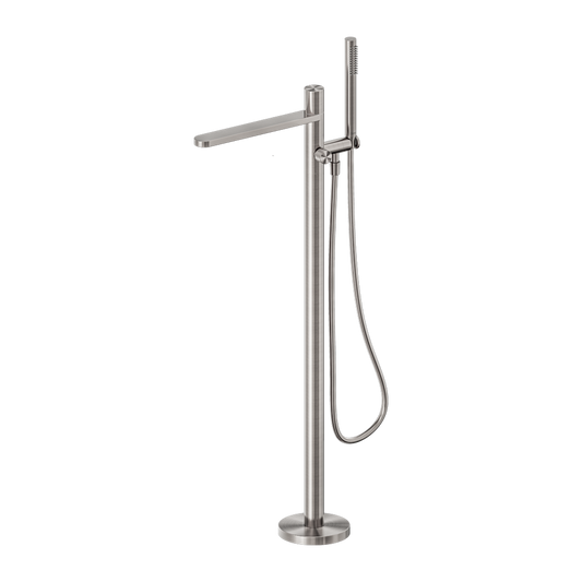 PURE SS316L PROGRESSIVE FREESTANDING BATH MIXER BRUSHED NICKEL