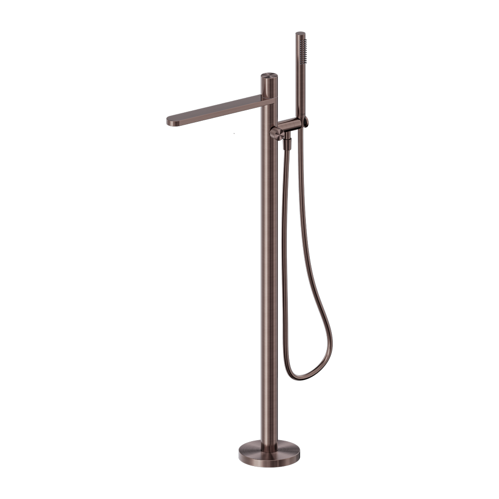 PURE SS316L PROGRESSIVE FREESTANDING BATH MIXER BRUSHED BRONZE