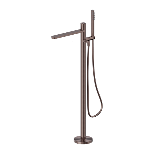 PURE SS316L PROGRESSIVE FREESTANDING BATH MIXER BRUSHED BRONZE