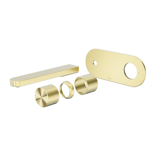 PURE SS316L PROGRESSIVE WALL BASIN/BATH MIXER TRIM KITS ONLY BRUSHED GOLD