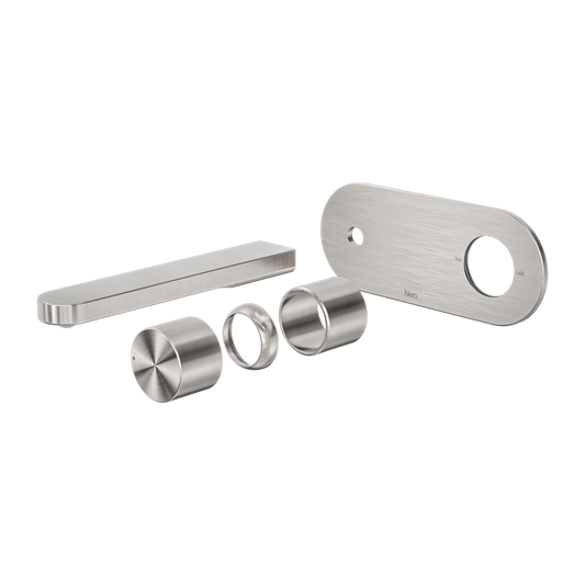 PURE SS316L PROGRESSIVE WALL BASIN/BATH MIXER TRIM KITS ONLY BRUSHED NICKEL