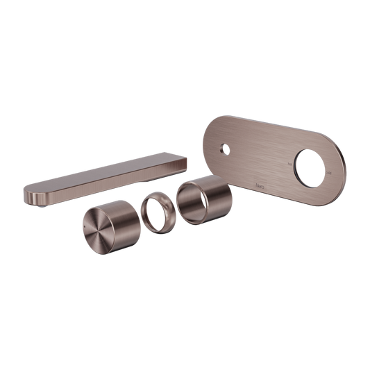 PURE SS316L PROGRESSIVE WALL BASIN/BATH MIXER TRIM KITS ONLY BRUSHED BRONZE