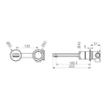 PURE SS316L PROGRESSIVE WALL BASIN/BATH MIXER SEPARATE BACK PLATE BRUSHED NICKEL