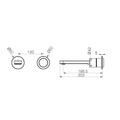 PURE SS316L PROGRESSIVE WALL BASIN/BATH MIXER SEPARATE BACK PLATE TRIM KITS ONLY BRUSHED NICKEL