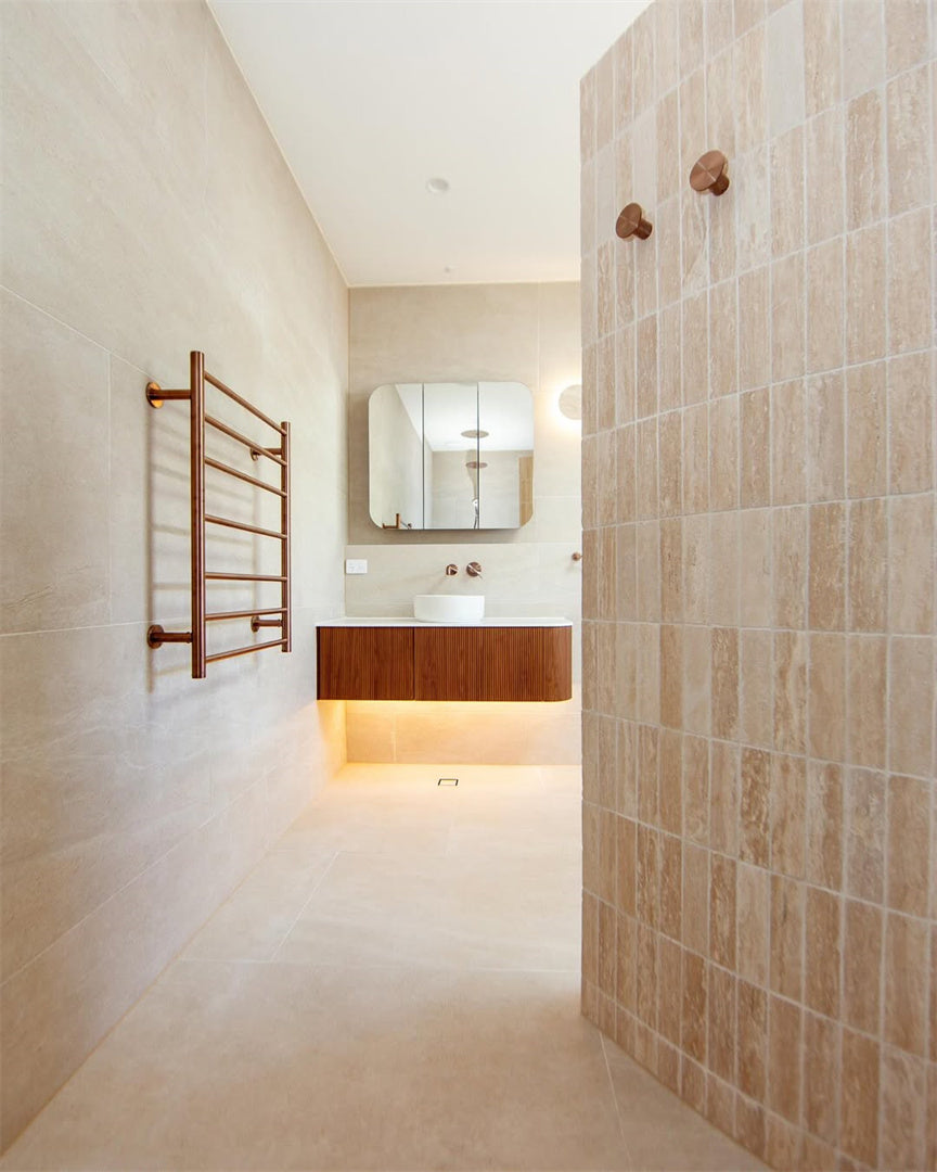 NON-HEATED TOWEL LADDER BRUSHED BRONZE