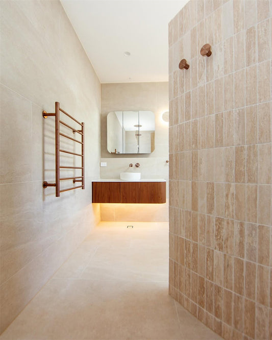 NON-HEATED TOWEL LADDER BRUSHED BRONZE