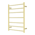 MECCA 240V 7 BAR HEATED TOWEL LADDER BRUSHED GOLD