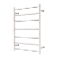 MECCA 240V 7 BAR HEATED TOWEL LADDER BRUSHED NICKEL