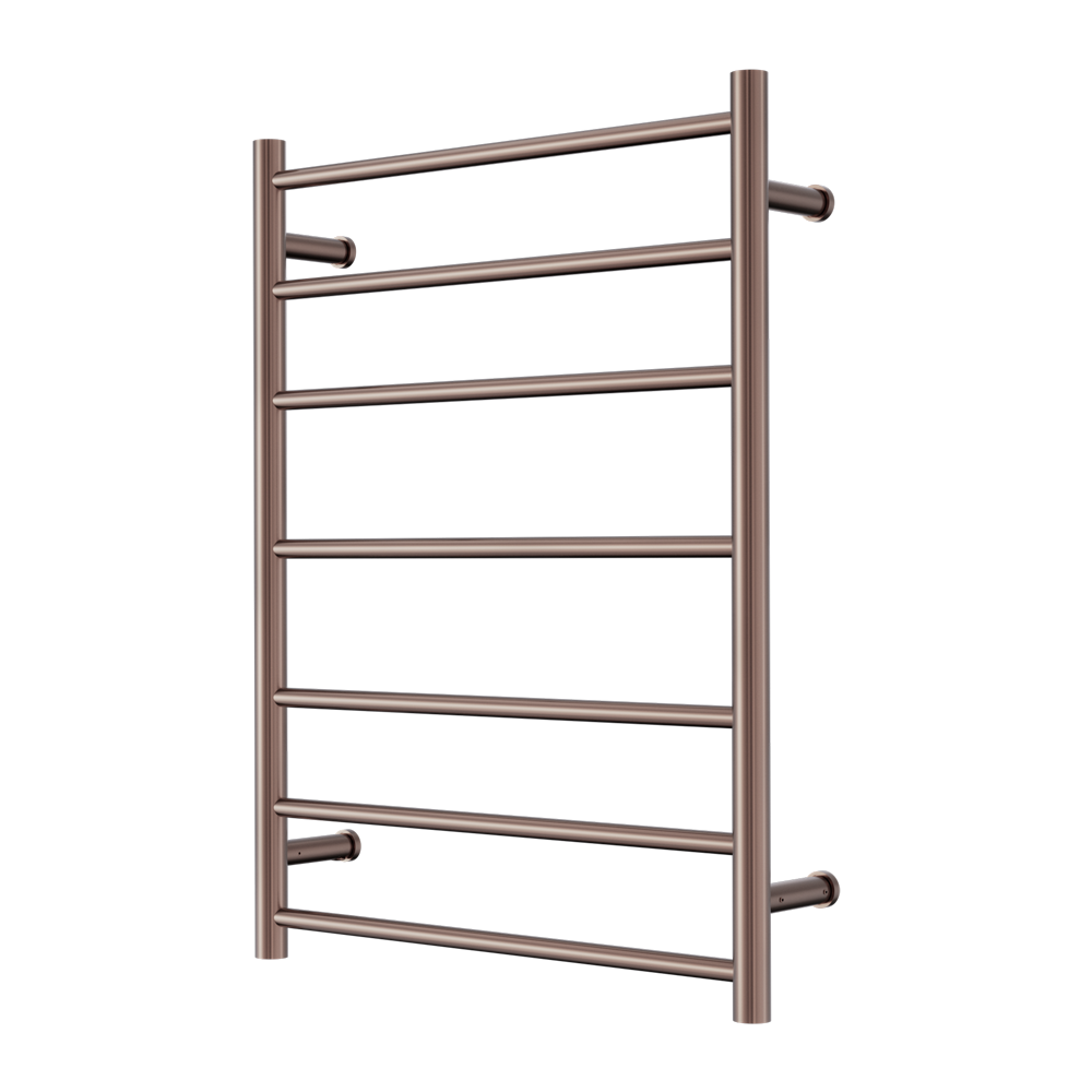 MECCA 240V 7 BAR HEATED TOWEL LADDER BRUSHED BRONZE