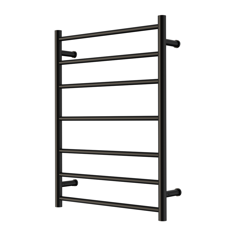 MECCA 240V 7 BAR HEATED TOWEL LADDER MATTE BLACK