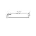 MECCA SINGLE TOWEL RAIL 600/800MM MATTE BLACK