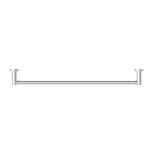 MECCA SINGLE TOWEL RAIL 600/800MM BRUSHED NICKEL
