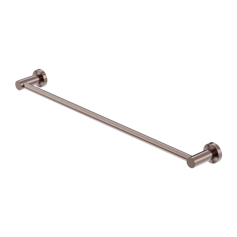 MECCA SINGLE TOWEL RAIL 600/800MM BRUSHED BRONZE