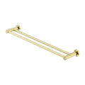 MECCA DOUBLE TOWEL RAIL 600/800MM BRUSHED GOLD
