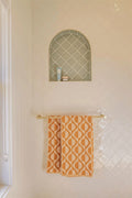 MECCA DOUBLE TOWEL RAIL 600/800MM BRUSHED GOLD