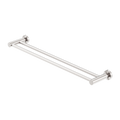 MECCA DOUBLE TOWEL RAIL 600/800MM BRUSHED NICKEL