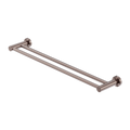 MECCA DOUBLE TOWEL RAIL 600/800MM BRUSHED BRONZE