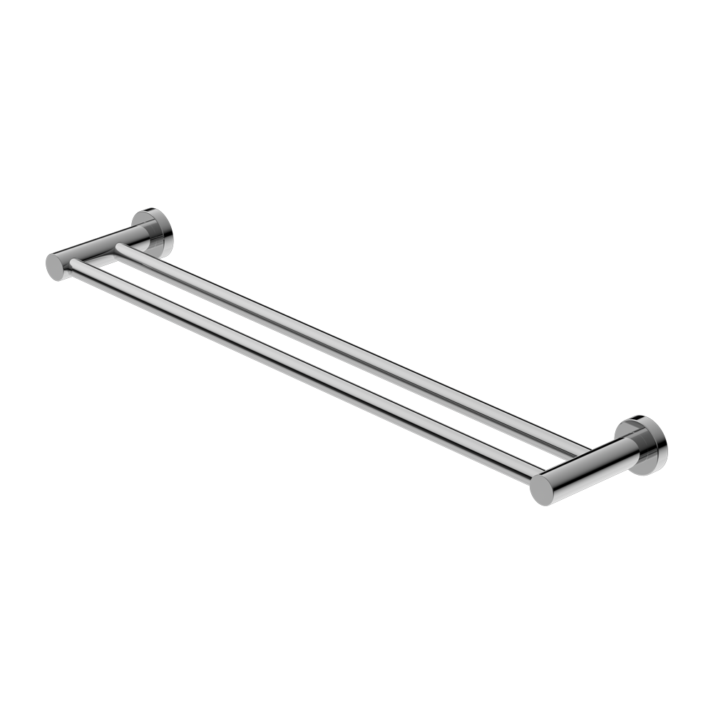 MECCA DOUBLE TOWEL RAIL 600/800MM CHROME