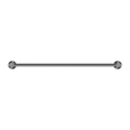MECCA SINGLE TOWEL RAIL 600/800MM GUN METAL