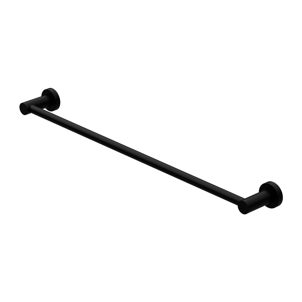 MECCA SINGLE TOWEL RAIL 600/800MM MATTE BLACK