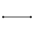 MECCA SINGLE TOWEL RAIL 600/800MM MATTE BLACK