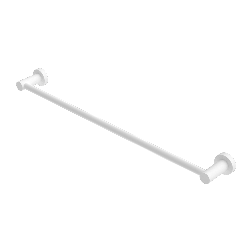 MECCA SINGLE TOWEL RAIL 600/800MM MATTE WHITE