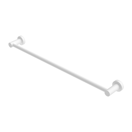 MECCA SINGLE TOWEL RAIL 600/800MM MATTE WHITE