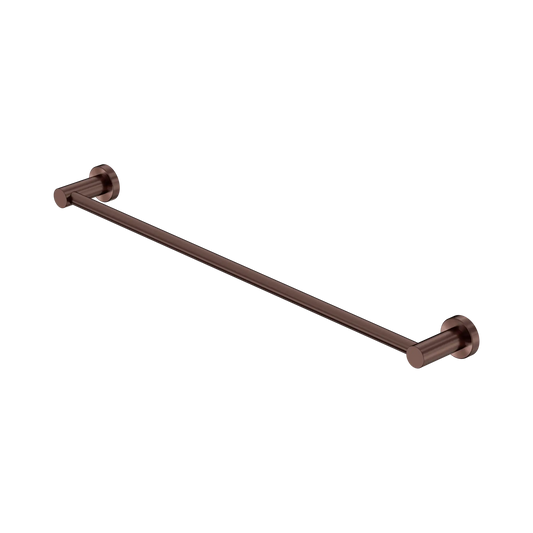 Mecca Single Towel Rail 600/800mm Rome Bronze