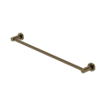 Mecca Single Towel Rail 600/800mm Tumbled Antique Brass