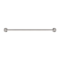 MECCA DOUBLE TOWEL RAIL 600/800MM BRUSHED NICKEL