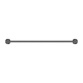 MECCA DOUBLE TOWEL RAIL 600/800MM GUN METAL GREY