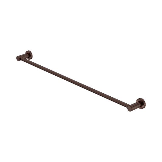 Mecca Single Towel Rail 600/800mm Rome Bronze