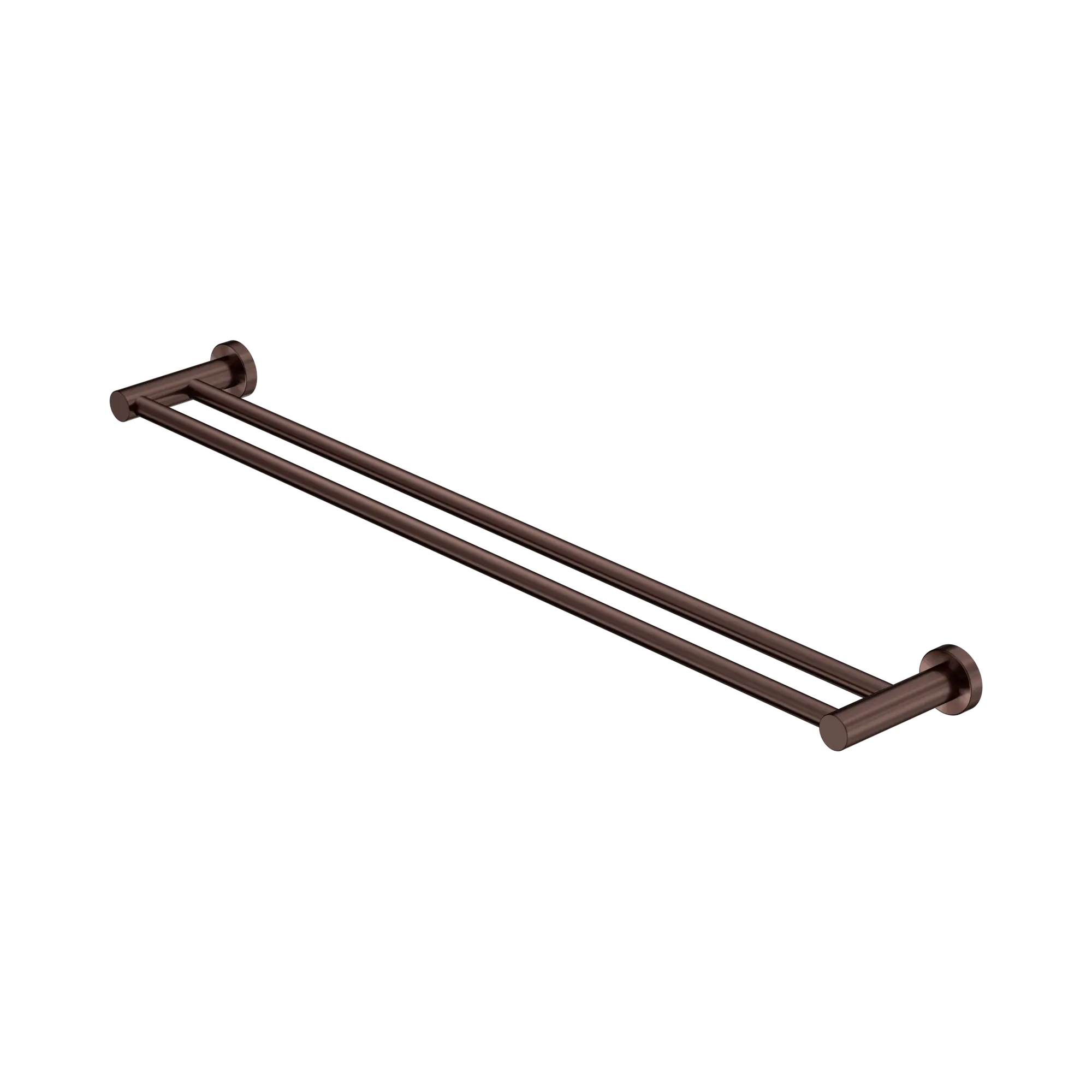 Mecca Double Towel Rail 600/800mm Rome Bronze