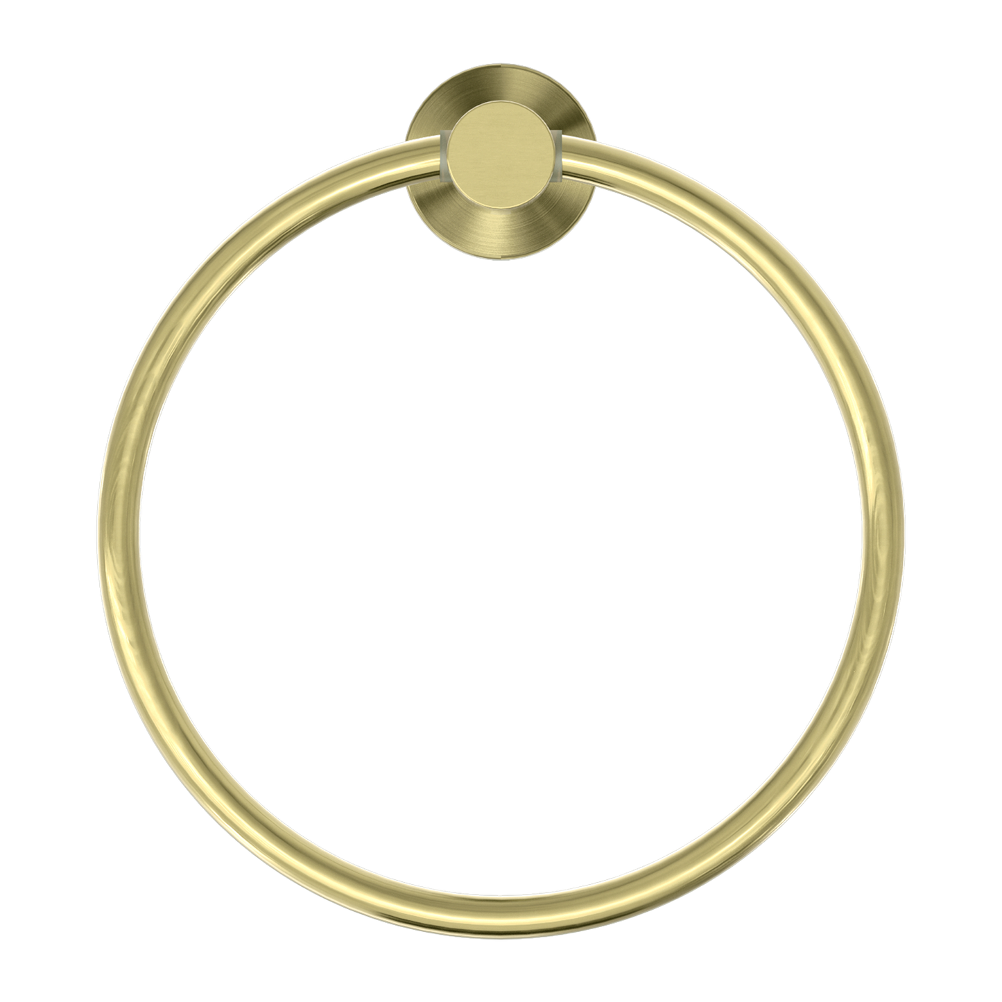MECCA HAND TOWEL RING BRUSHED GOLD