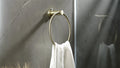 MECCA HAND TOWEL RING BRUSHED GOLD