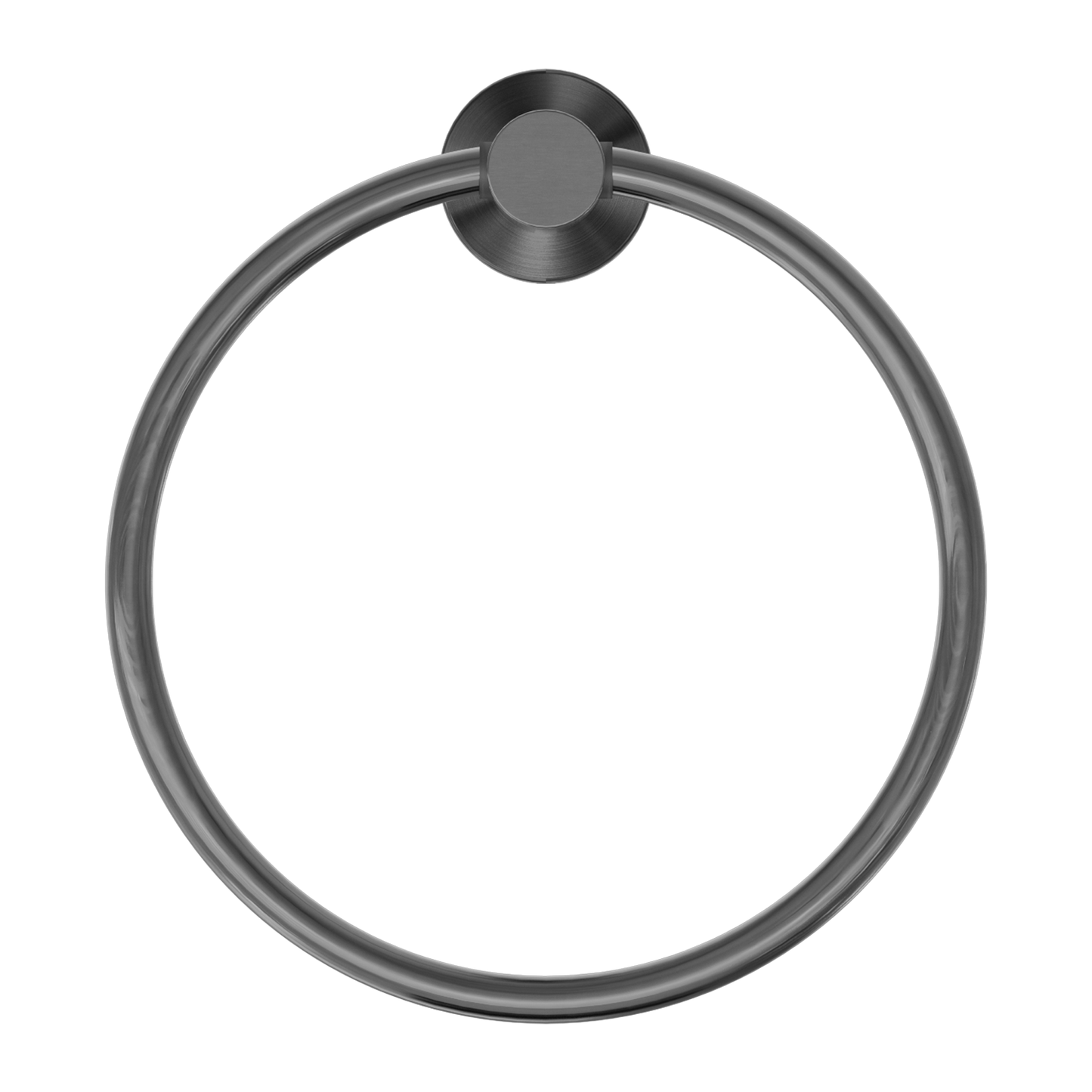 MECCA HAND TOWEL RING GUN METAL GREY