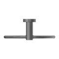 MECCA HAND TOWEL RING GUN METAL GREY