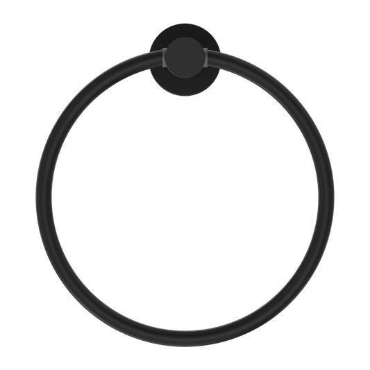 MECCA HAND TOWEL RING MATTE BLACK