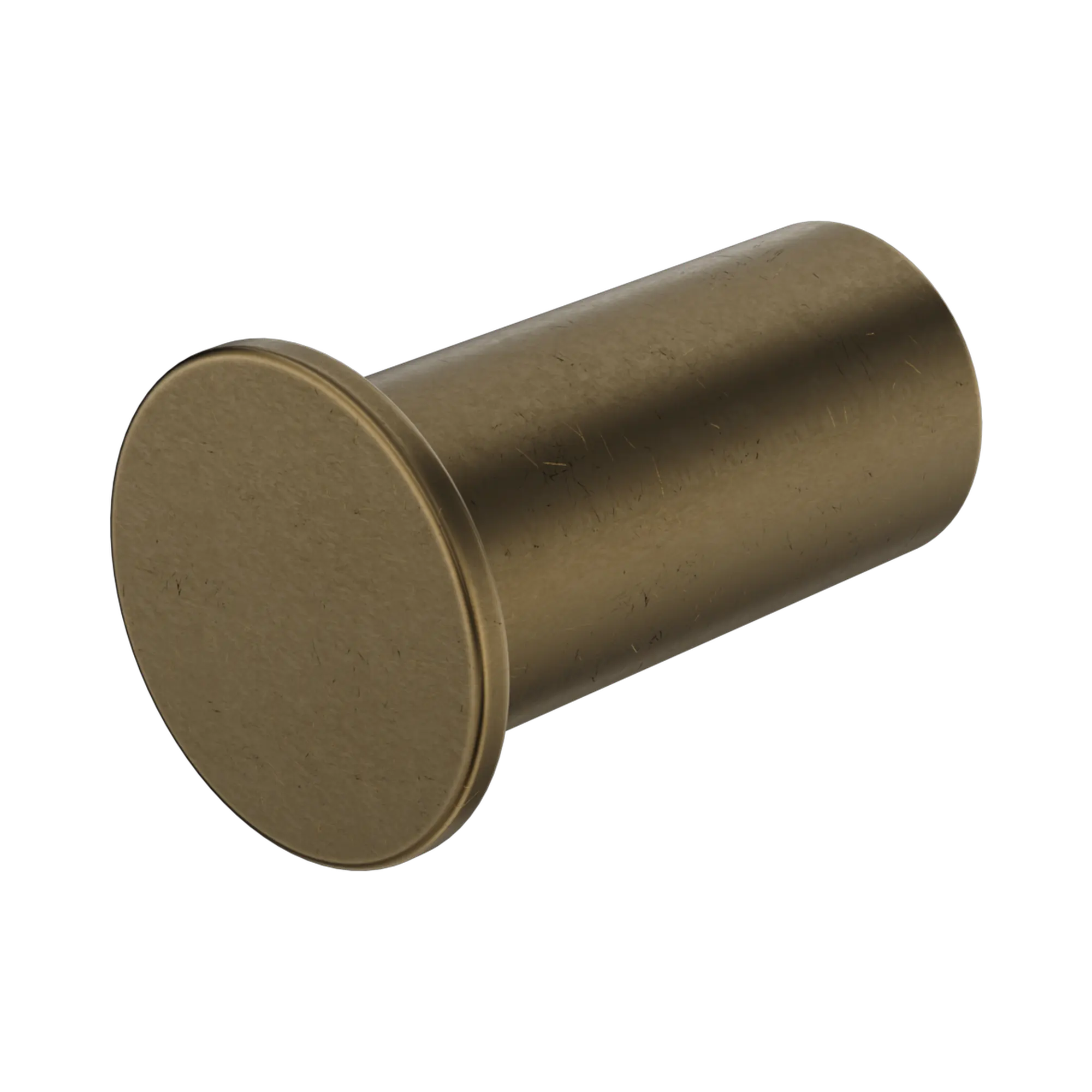 Mecca Robe Hook Slim Tumbled Antique Brass