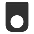 MECCA SOAP BOTTLE HOLDER MATTE BLACK