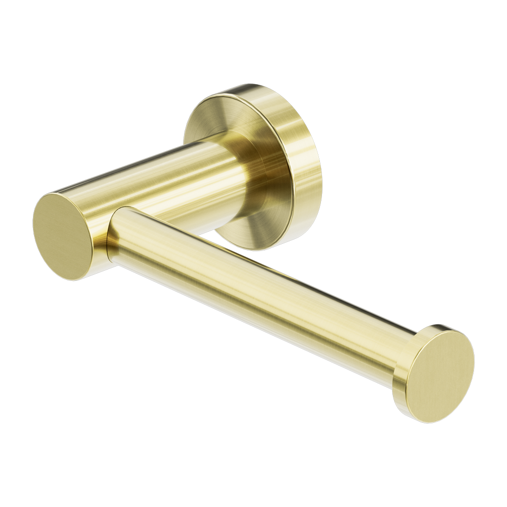 MECCA TOILET ROLL HOLDER BRUSHED GOLD