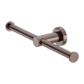 Mecca Double Toilet Roll Holder Brushed Bronze — Toilet Roll & Brush Holders