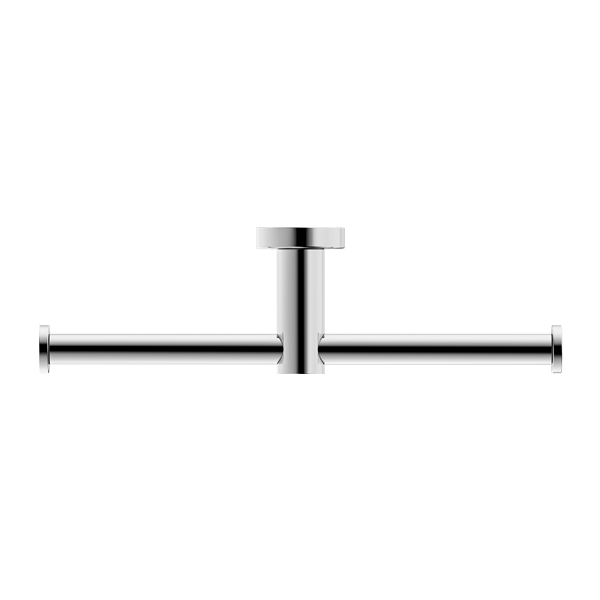 MECCA DOUBLE TOILET ROLL HOLDER CHROME