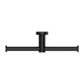 MECCA DOUBLE TOILET ROLL HOLDER MATTE BLACK
