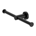 MECCA DOUBLE TOILET ROLL HOLDER MATTE BLACK