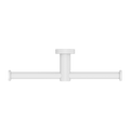 MECCA DOUBLE TOILET ROLL HOLDER MATTE WHITE