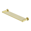 MECCA METAL SHOWER SHELF BRUSHED GOLD