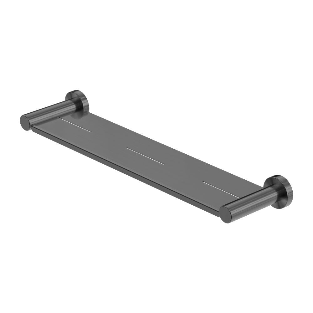 MECCA METAL SHOWER SHELF GUN METAL GREY