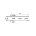 MECCA METAL SHOWER SHELF CHROME