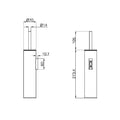 MECCA TOILET BRUSH HOLDER BRUSHED NICKEL